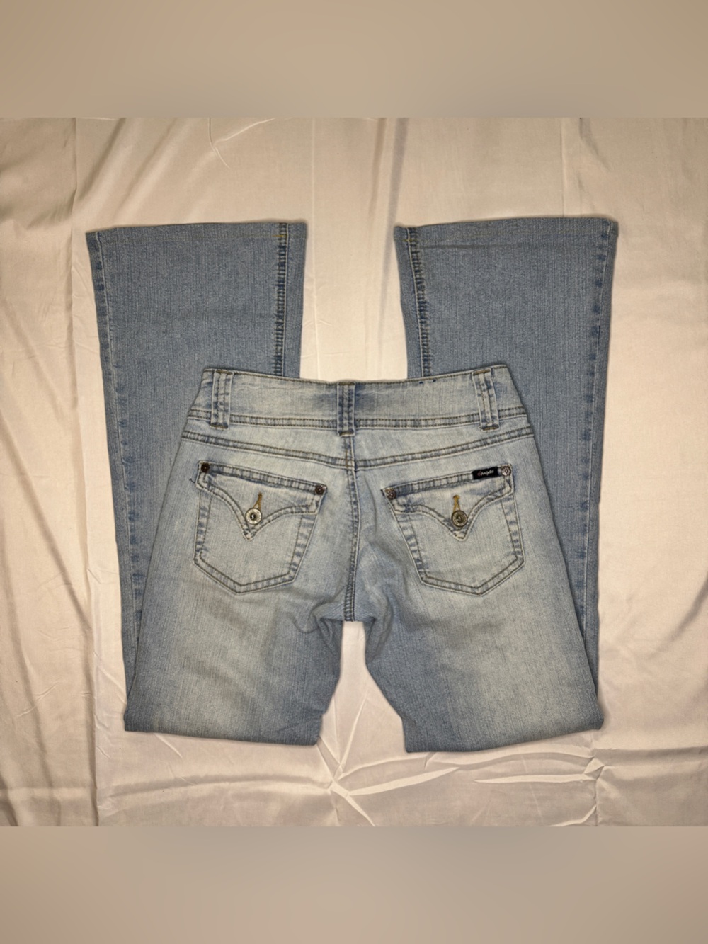 Y2K Angels Low Rise Flare Jeans - Picture 6 of 10